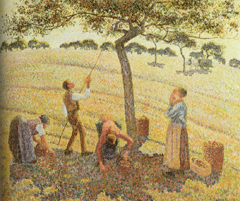Camille Pissarro Pick  Apples Norge oil painting art